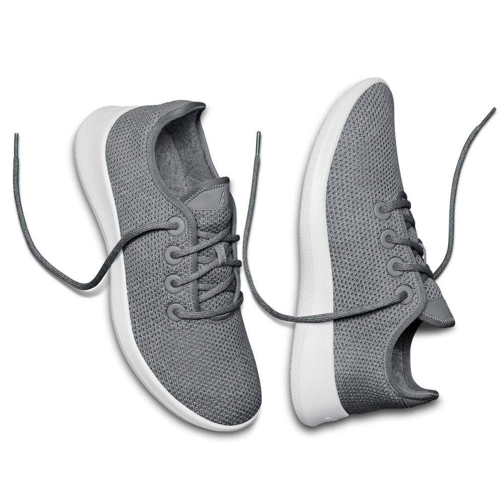 Allbirds Men\'s Sneakers Grey - Tree Runners - 03948MQOJ